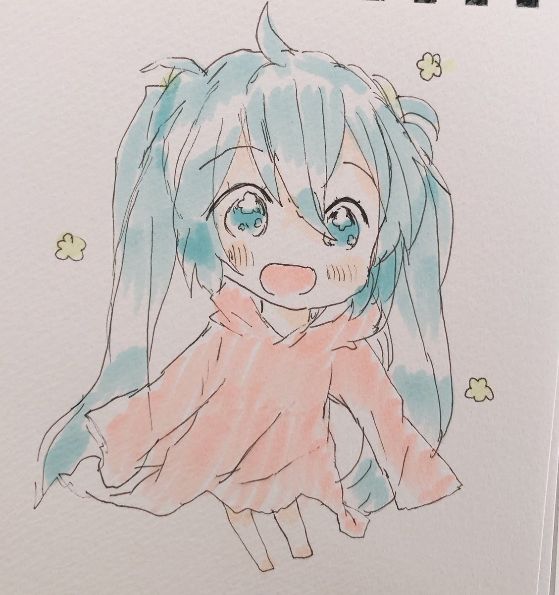 初音ミク 「かわいすぎんか? https://t.co/7Ct0Op4V2X 」|sakiのイラスト