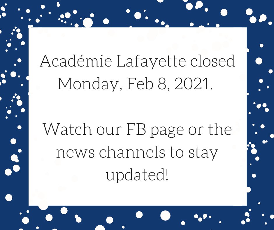 All 3 AL campuses will be closed tomorrow 2/8 and online classes cancelled.