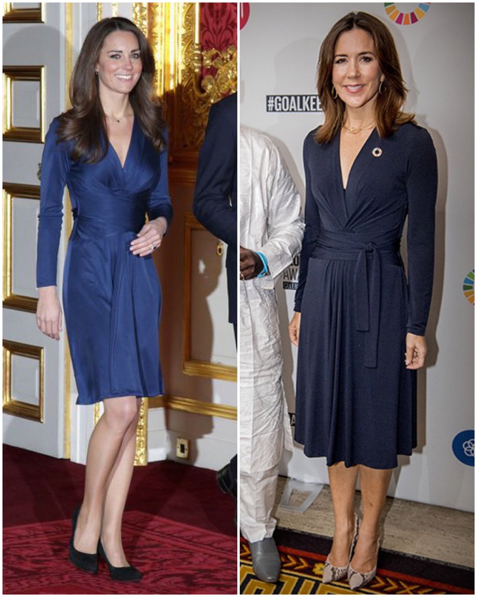 13: Issa *similar* dresses, worn by The Duchess in 2010 and Princess Mary in 2017.