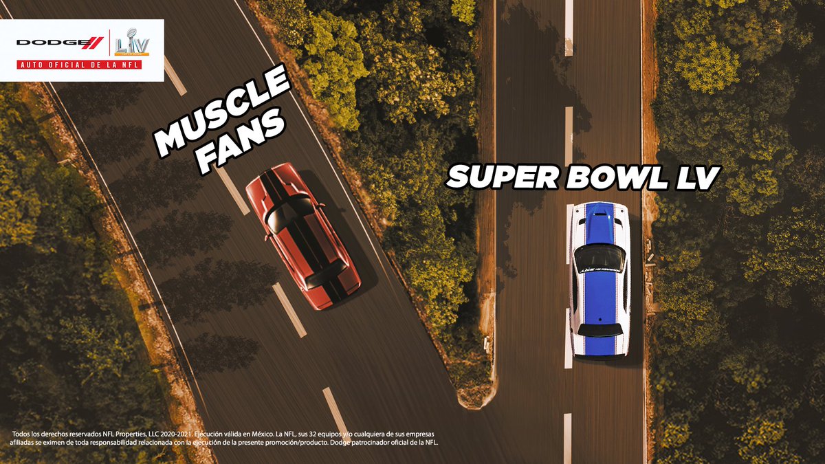 DodgeMX's tweet photo. ¡No es un adiós, es un hasta pronto! Nos vemos en septiembre para el Kickoff. 😈🔥🏈 #NFLMX #SuperBowl #MVP #Challenger #MuscleFans https://t.co/mvzW5SMao4