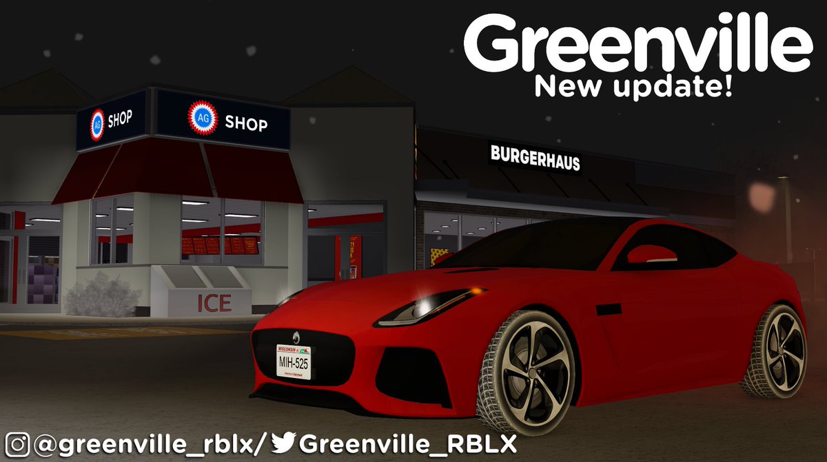 Greenville Roblox Official On Twitter Changelogs V1 11 0 Added 8 New Cars 21 Individual Cars Trims Added Updated Sounds Of Some Existing Cars In Game Added Randomly Generated Plates Added - greenville roblox update
