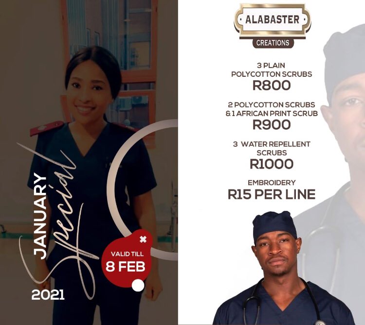 palesa_mnguni's tweet photo. Last day to place your orders for the January special. #DM4orders #CustomMadeScrubs https://t.co/rU7Xg87uNz