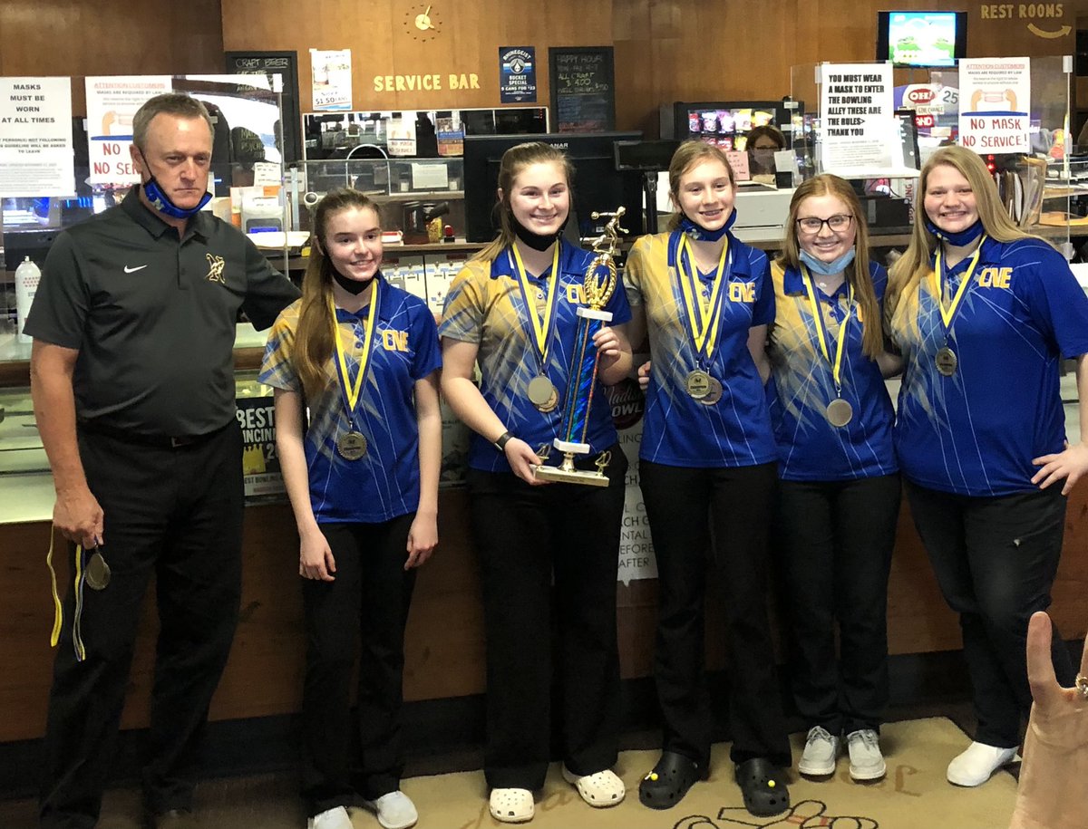 CNE_Bowling's tweet photo. @CNEAthletics Today CNE girls bowling won the Mariemont Classic tournament for the 2nd year in a row. This is their 2nd tournament win in 2 days. Yesterday they won the conference tournament to wrap up the conference championship.  They finished the year with a record of 22-1. https://t.co/H5c5RSEyvu