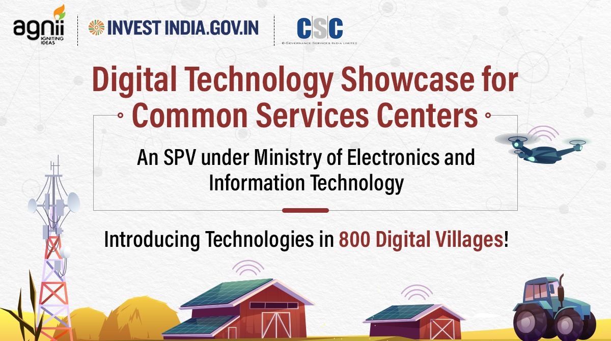 agnii_goi's tweet photo. AGNIi &amp; @CSCegov_ invite innovative ideas which can support Village Level Entrepreneurs (VLEs) and help generate rural livelihood opportunities.

Submit your innovations here: https://t.co/uTvfxII3sj
#rural #AatmanirbharBharat #development
@PrinSciAdvOff @investindia https://t.co/smd1VGedrt