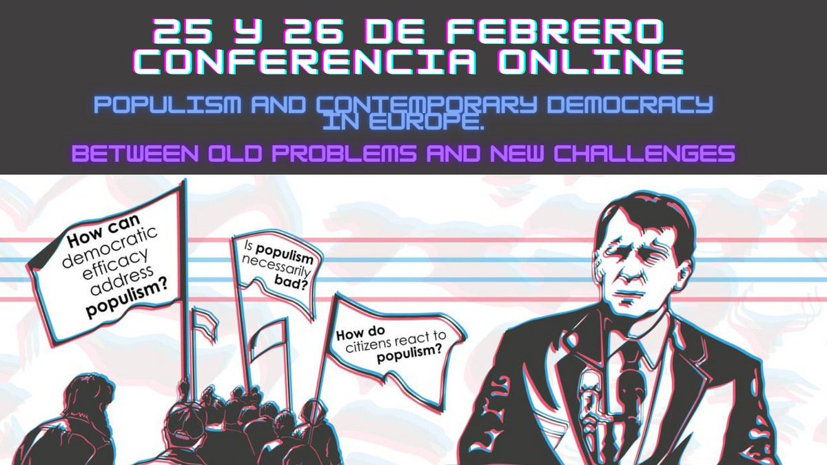SAVE THE DATE ✍️

El próximo 25 y 26 de febrero en colaboración con la @VeniceComm, tendremos el seminario sobre "Populismo y democracia contemporánea en Europa. Entre antiguos y nuevos desafíos".

Consulta: bit.ly/3aGQiNr

🔍Por Zoom y Youtube.

#POPDEMOS #DEMOS_CONF
