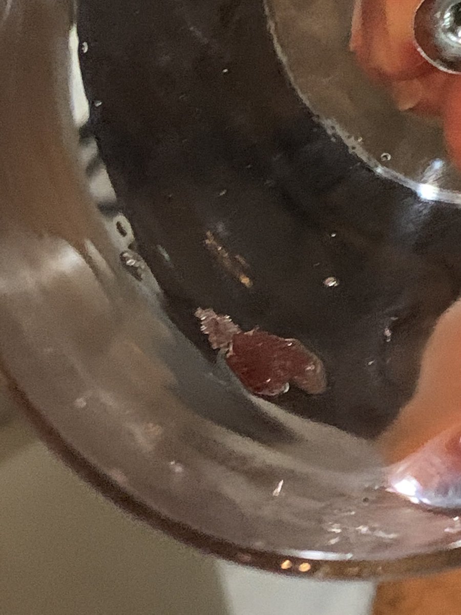 NietaWorld's tweet photo. @JeffDel_Nin I just opened a 2014 Church &amp; State No F*ing Way.  Very fruit, high acidity, light bodied.  This was at the bottom of the bottle.  Not tannins, not sweet, not salty...just gritty.  What would it be? https://t.co/NiC4EZqtQR