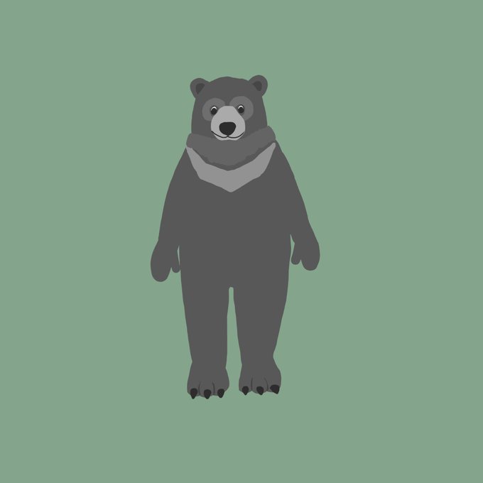 ツキノワグマのtwitterイラスト検索結果