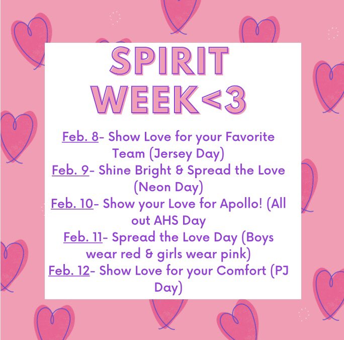 SPIRIT WEEK💓💓💓 Leading up to Valentine’s Day, we will be having a spirit week to announce to homecoming court and cheer on the Eagles against Owensboro Catholic on Feb. 12!! #goeagles