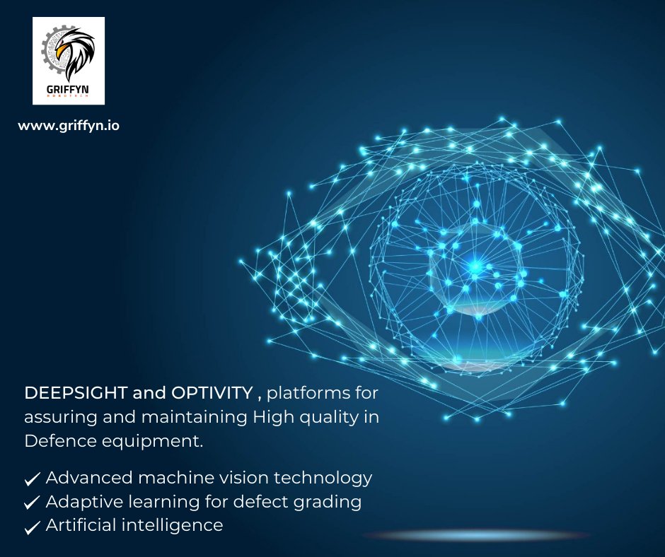 GriffynRobotech's tweet photo. DEEPSIGHT and OPTIVITY , platforms for assuring and maintaining high quality in defence equipment.
Visit us at: https://t.co/wvtEACSgGt OR https://t.co/XJOzG4LP3N
#Optivity #Inspection #productivity #machinevision #deepsight #visiontechnology #factoryofthefuture #technology https://t.co/YZwbck0SwF