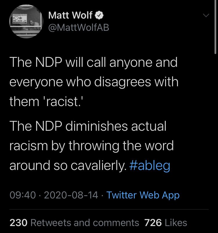 When fascism comes to Alberta, it will try to normalize racism.