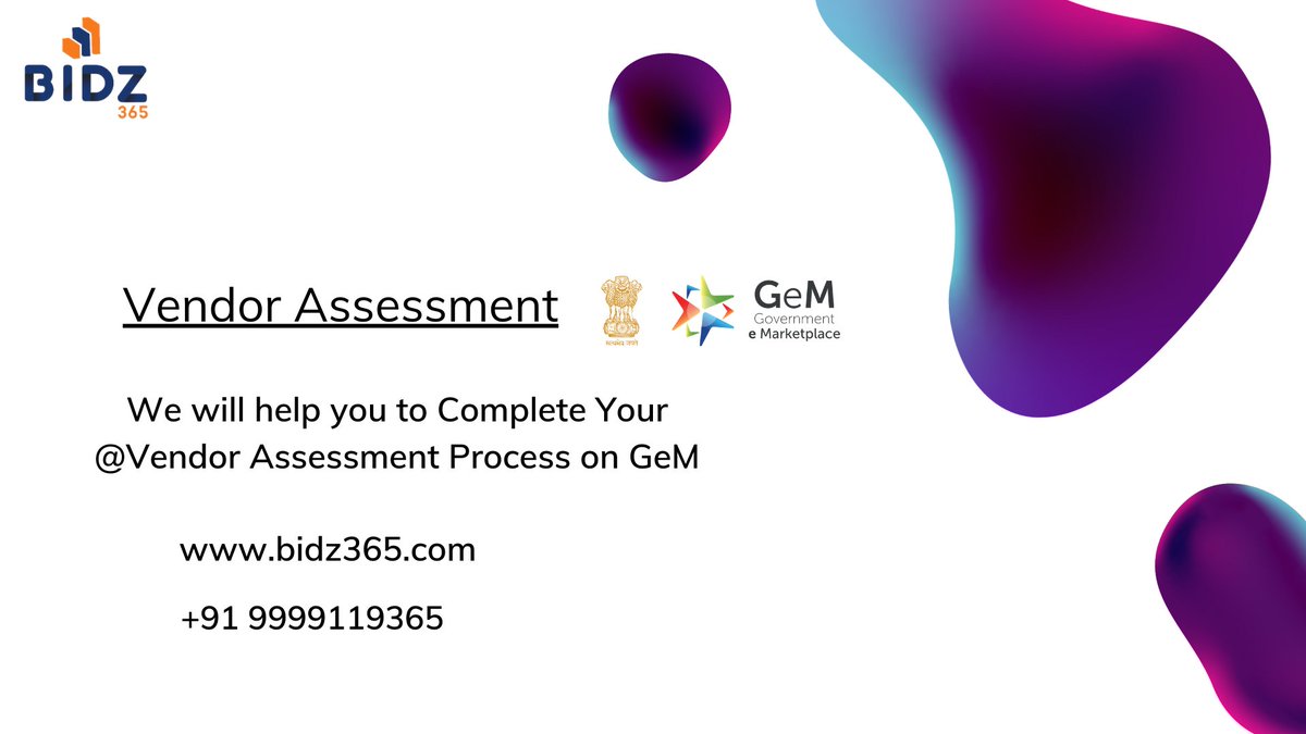 TechnologiesKb's tweet image. Avoid the pain of prolonged procedures and excessive documentation .
@Take a look - bidz365.com
Get in Touch +91 9999119365
#bidz365 #documentationprocess #getassistance #GovernmenteMarketplace #vendorassessment #biddingprocess 
#personalassistance #kbstellatec