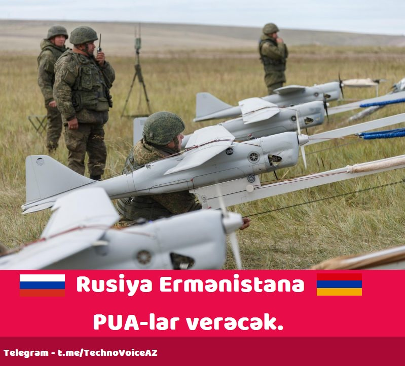technovoiceaz's tweet photo. 🇷🇺⚠️🇦🇲 Rusiya Ermənistana Orlan-10 PUA-ları verəcək. ✈️
PUA-lar 2021-ci ilin əvvələrində Ermənistana çatdırılacaq.

🌎  Telegram - https://t.co/HLWScPxydJ https://t.co/4R211jHplp