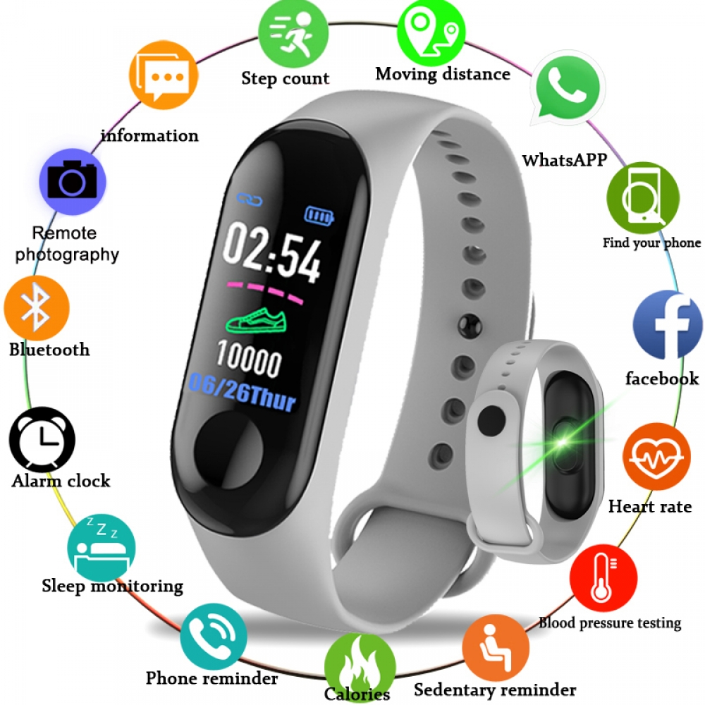 #sexydress 2019 Smart Sport Bracelet Wristband Blood Pressure Heart Rate Monitor Pedometer Smart Watch men For Android iOS shopsyadore.com/product/2019-s…