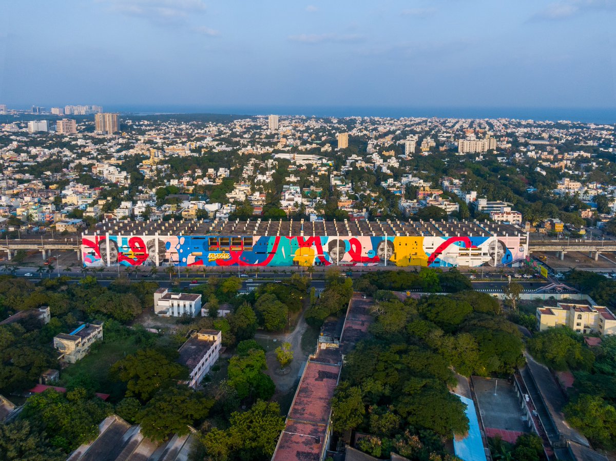 asianpaints's tweet photo. 'We Are'  |  CHENNAI (2021)

Addressing the HIV-related stigma and awareness about it, the aim of this mural is to bust the myths and misconceptions that have stuck around. Unveiled at Chennai’s Indira Nagar Railway Station!
https://t.co/WlaMBZfCmO

#AsianPaints 
@StreetArtIndia https://t.co/DKD387dg9E