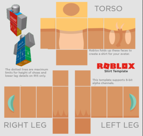 Roblox Furry Shirt Template Transparent PNG - 585x559 - Free Download on  NicePNG