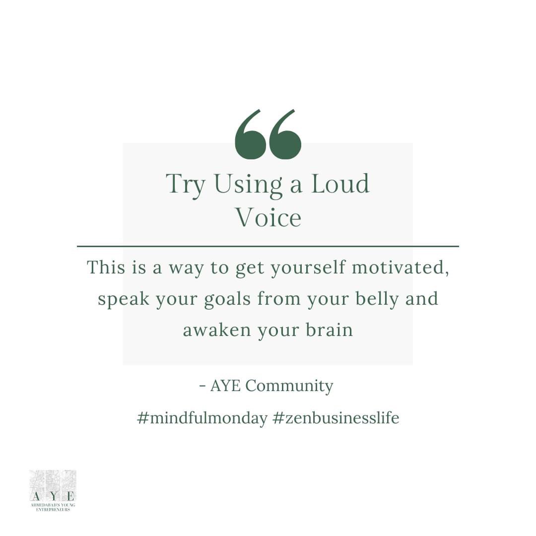 Motive yourself by speaking your goals OUT LOUD and clearly so that you can hear your own voice. To have a great entrepreneurial journey little things matters. #mondaythoughts #Motivation #entrepreneurs #BusinessStrategy #startup