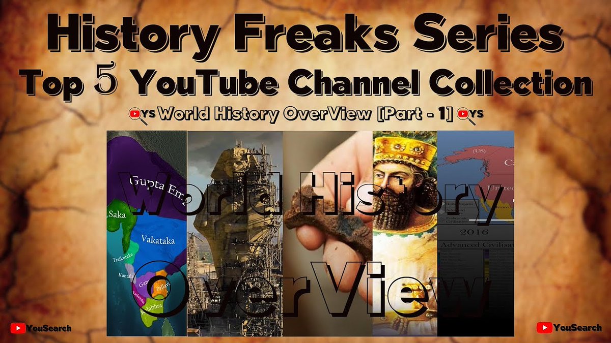 YouSearchYT's tweet photo. New Series is Already out. 
Will be Live From 3:45PM IST, Today. 

This is the Beginning Video for The History Freaks Series. 
WORLD HISTORY OVERVIEW

Link: 🔗  https://t.co/XA8xgWPXzJ  🔗

#NewYouTubeVideo
#HistoryOfTheWorld
#HistorySeries 
#History
#YouSearchYT 
#YouSearch https://t.co/GlBMwgceev
