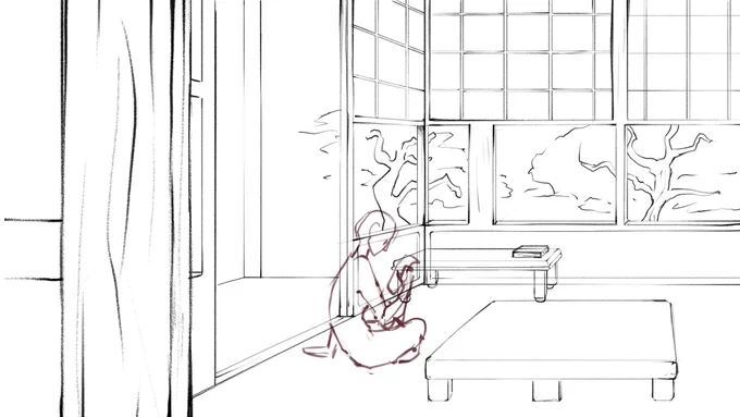 Sketch vs Final (i died drawing this one ahahahah) #art 