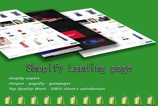I will design Shopify store landing page with shogun pagefly gempages
fiverr.com/share/Bw3065
#SuperBowl #Blockchain #100DaysOfCode