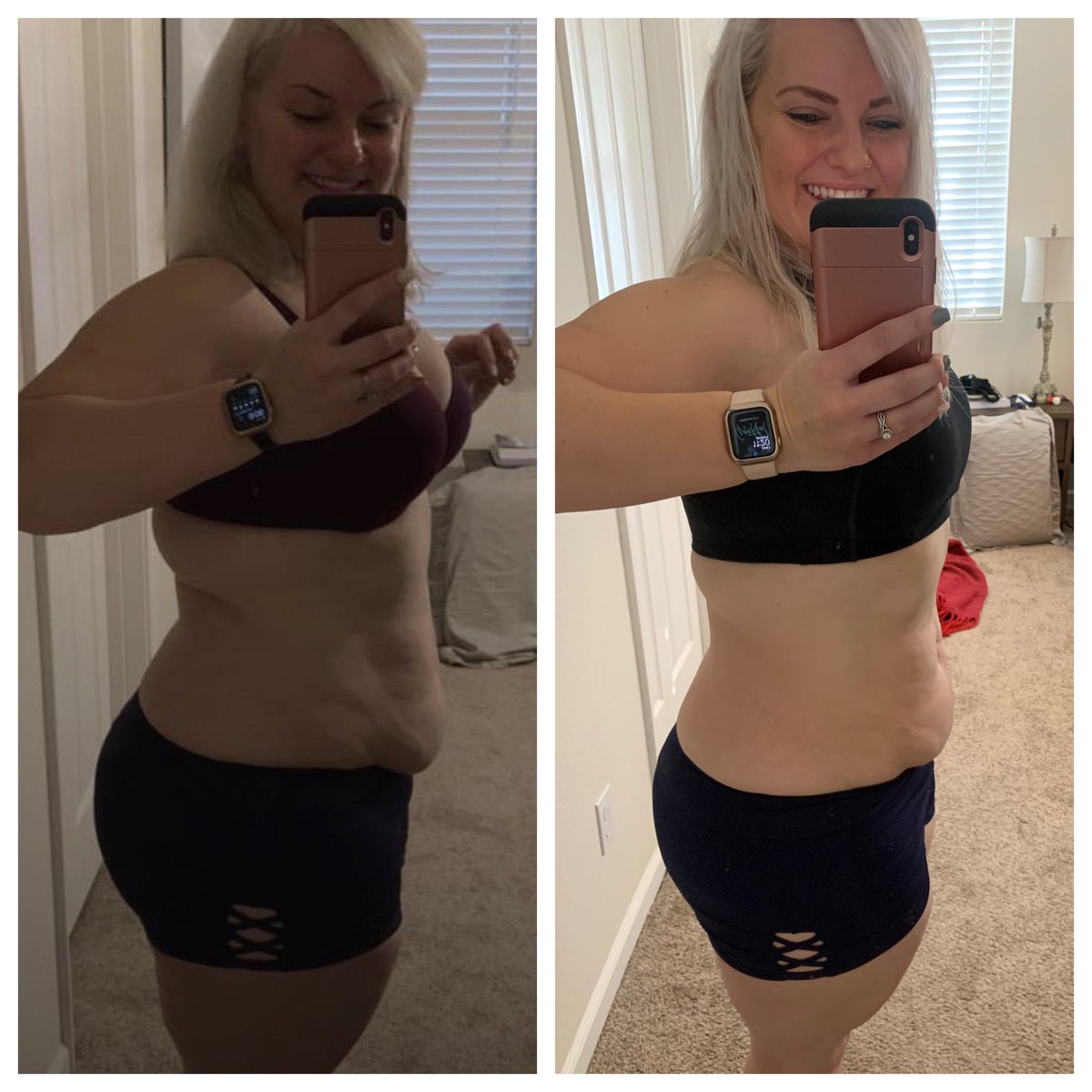 Today is day 36 of #75hard. I finally made it to my pre-baby weight.
I am 30lbs down since I decided to take control in November.
Overall, I am feeling incredibly disciplined and so much stronger than I thought I was on day 1. Excited to see what the next 39 days will bring.