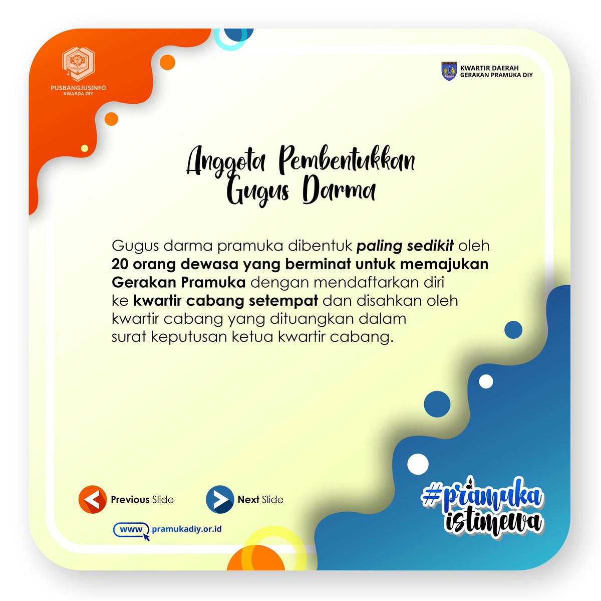 kwarda_diy's tweet photo. Gugus Darma Pramuka, yuk kita ulas yaa, dari Jukrannya.

#gugusdarma #kwardadiy https://t.co/OFc1Qx4sxR