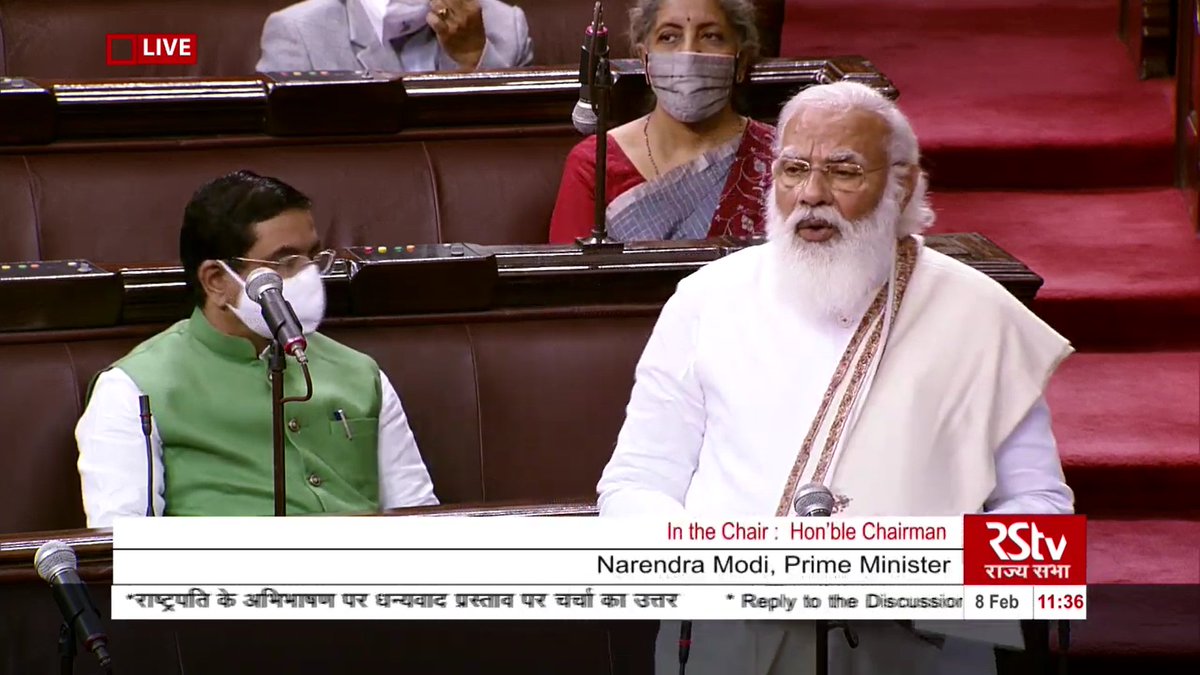 PM  @narendramodi on  #FarmersProtest :There is a new community of "Andolan Jeevi". They are involved in protests at every nook and corner. They make a living out of Protests. They are misleading.