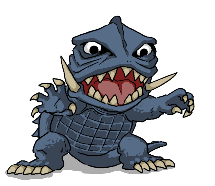 おまけ 第一弾の初代ガメラのスタンダードカラーバージョンです 集合絵の真ん中に置 せびれうのイラスト