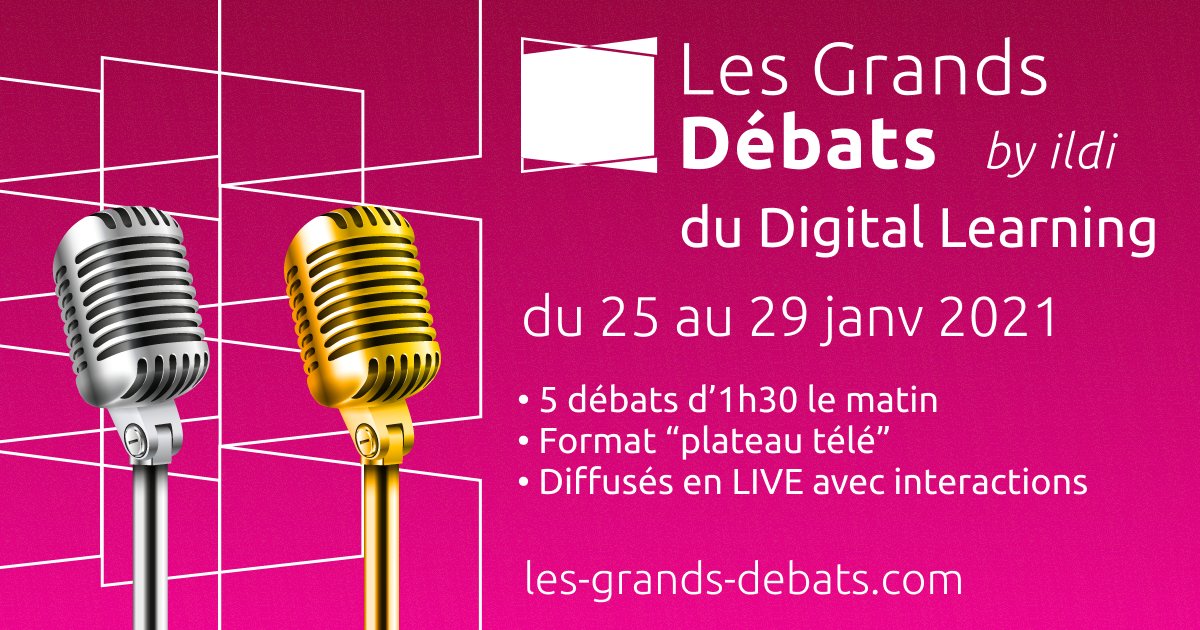 Les #GrandsDébats du Digital Learning, ça continue en replay et en accès libre sur le site.
 <a href="/MindOnSite/">MOS - MindOnSite</a> et @Mine_de_Savoirs 
 <a href="/wooclap/">Wooclap</a> <a href="/EdtechSherpa/">Speedernet Sherpa</a> lnkd.in/eEPKQ74