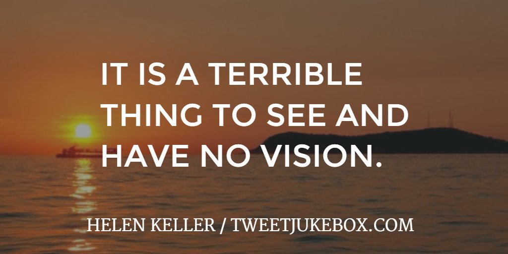 bmoore_20's tweet photo. It is a terrible thing... Helen Keller #quote  #inspiration https://t.co/5nYT6SyE1M
