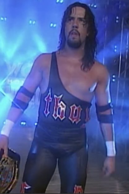 SpandexSultans's tweet photo. Now Syxx’s tights say “thug” on them. What a twat
#NitroReport https://t.co/lIAyIucEO9