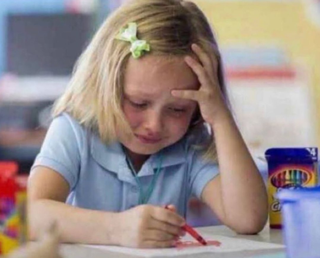 ackerheart's tweet image. rare photage of me during my spanish exam (colorized)