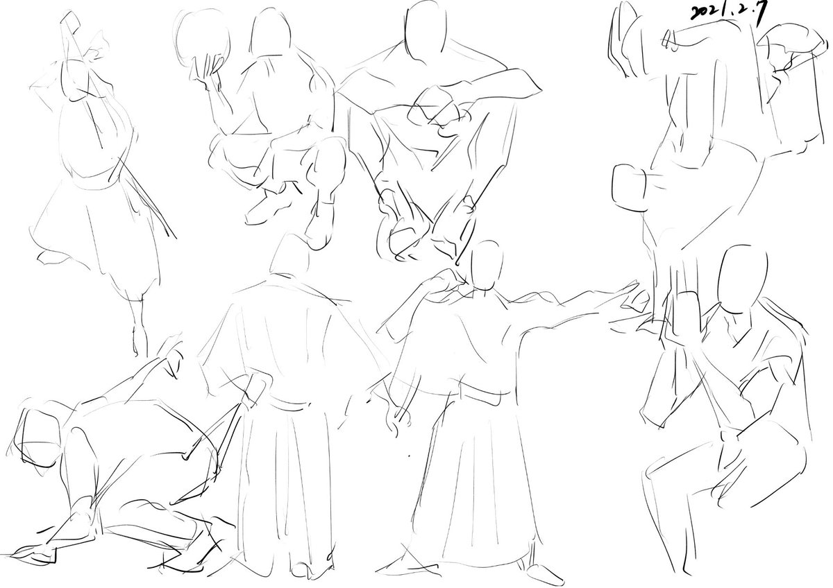 イラスト作品　クロッキー クロッキー帳(天使) - htr - BOOTH