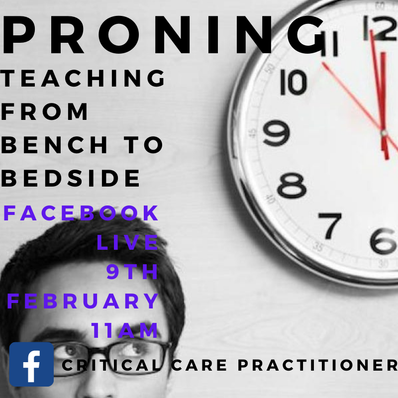 ccpractitioner's tweet photo. I am getting together with Yogesh Apte @Doc_Yogi  to discuss how we get the practice of PRONING from the learning stage to the actual bedside. 

Live from 11am on the 9th February. You are welcome to come and watch and ask any questions you may have. 

https://t.co/FGTkztTp1L https://t.co/fMoCiimZNU