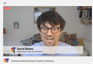 WMinsightUK's tweet photo. Next, @davidbabbs from @InternetClean is sharing how to combat online extremism #TacklingExtremism https://t.co/EcoY9HLqpw