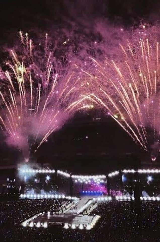 THE SEVEN BOYS WHO AMAZE BY FIREWORKS BACK THEN AND ARE NOW MAKING THEIR OWN FIREWORKS IN SUCH A BIG STADIUM.