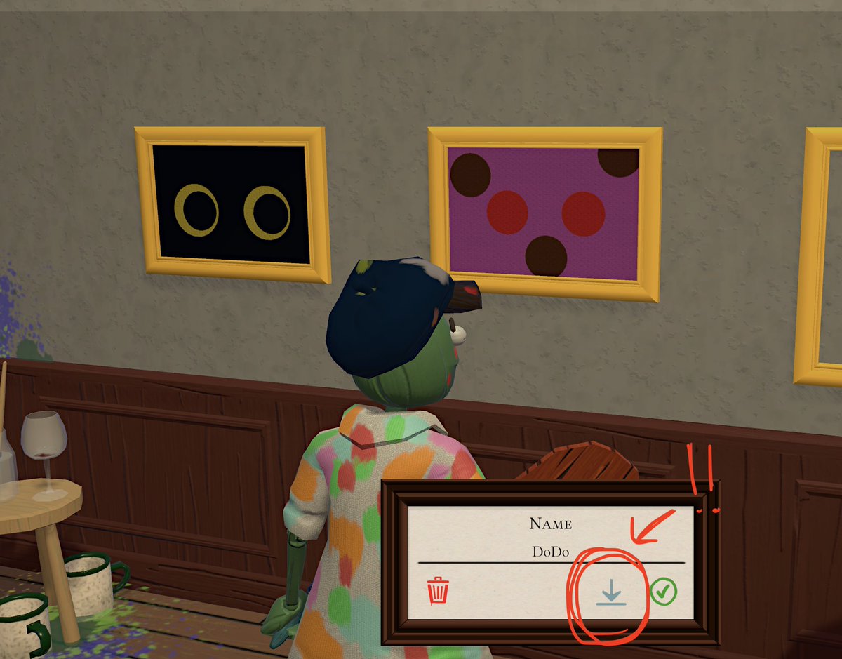 Flamebait Passpartout 2 Wip パスパルトゥー を遊んで頂いているみなさん ありがとうございます 絵は保存できないの という質問を多く頂くのですが 実はこのボタンで保存できます Pc 版 アイコンがミニマリズムですみません