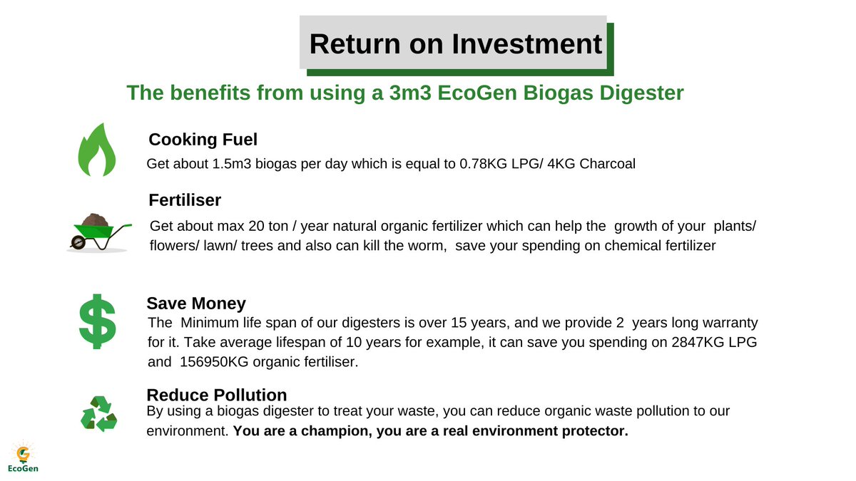 EcogenLtd's tweet photo. Modernize your Kitchen and farm by owning an Ecogen Bio gas System https://t.co/PHpyILJ1P0