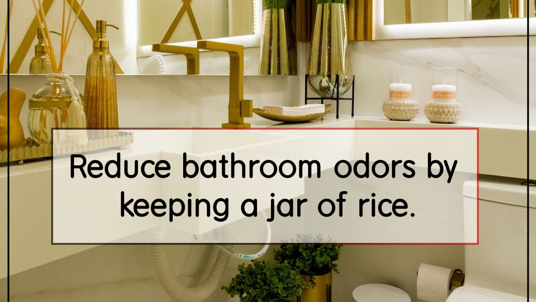 DMConstruction's tweet image. Rice is a natural odor absorber. Mix two cups of rice with a few drops of essential oils. Shake the mixture and cover it in a breathable fabric. This mix will soak up any stinky smells inside your bathroom.
Call now - (408) 274-6060! 

#bathroomstyle #bathroominspo #bathroomreno