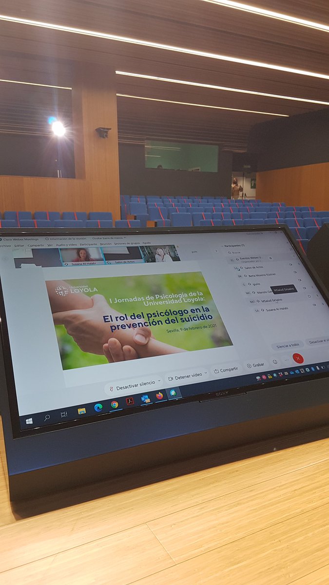 Preparando las I Jornadas de Psicología de <a href="/LoyolaAndPsic/">LoyolaPsyc</a> <a href="/LoyolaAnd/">Universidad Loyola</a> sobre 'El rol del psicólogo en la prevención del suicidio". 

Quedan poquitas plazas!! Os esperamos mañana, online 👌👌

eventos.uloyola.es/60045/tickets.…