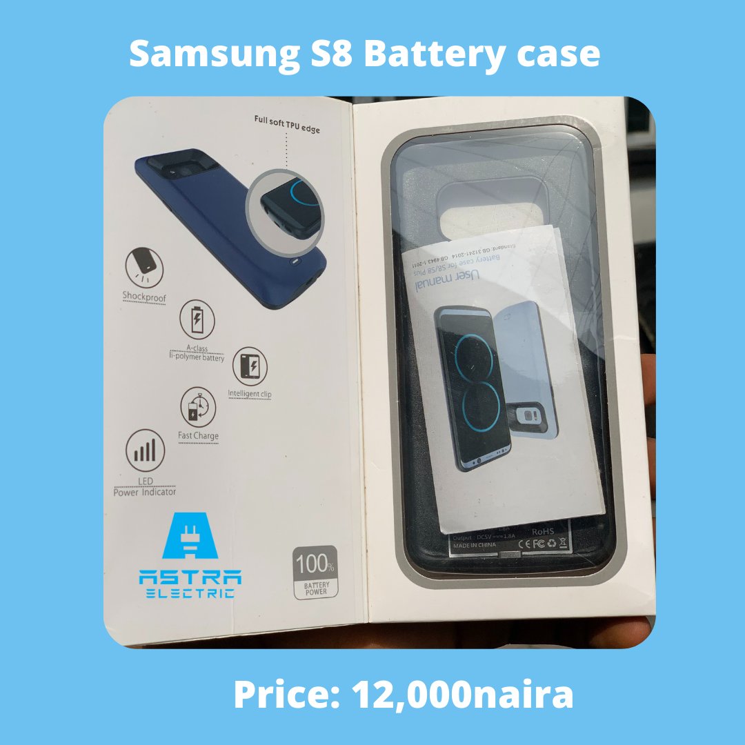Get your Samsung S8 battery case that serves as a pouch and also a power bank for 12,000 naira only.
#powerbank #pouch #phoneaccesories