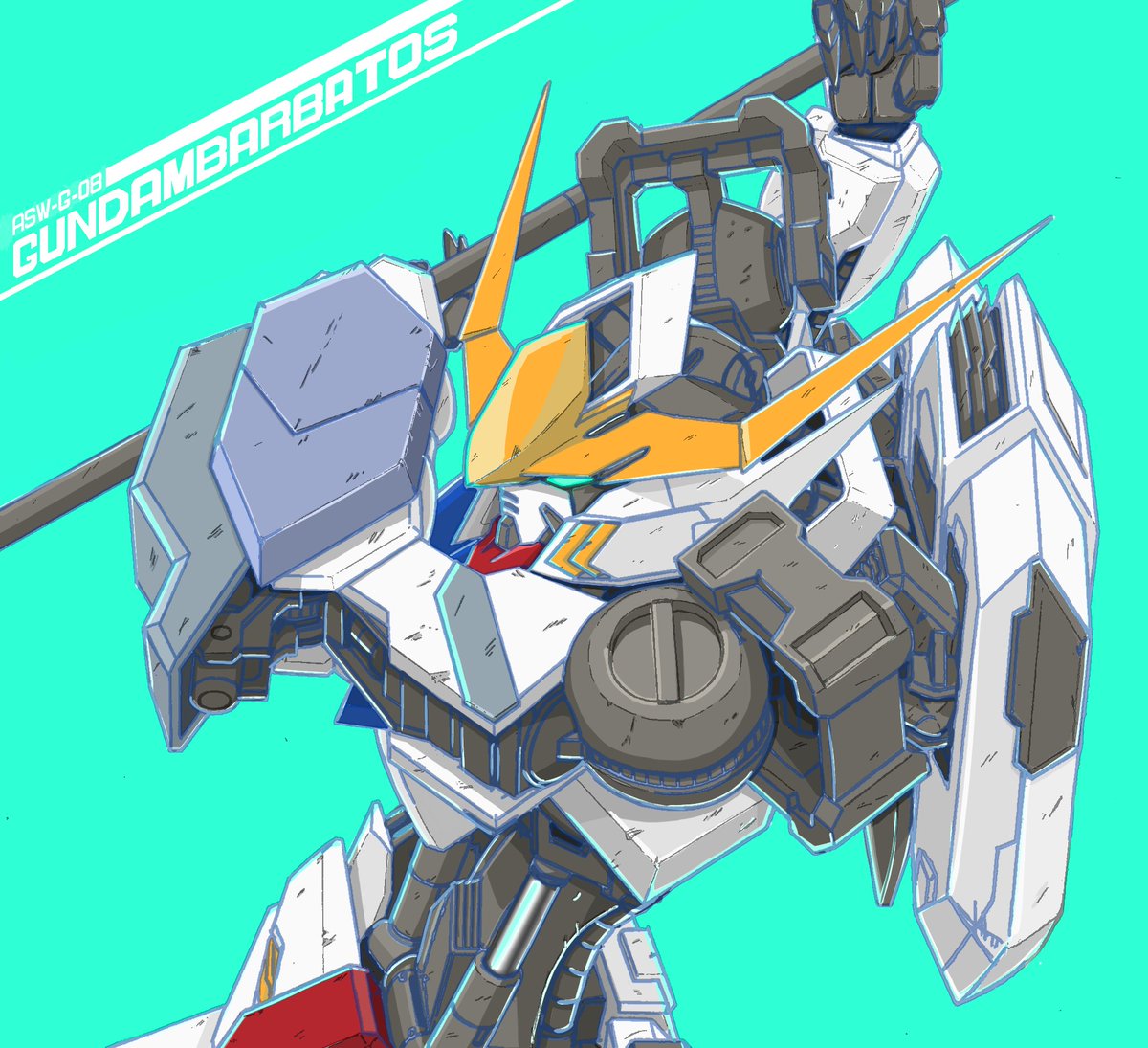 ガンダムバルバトス 再 あろんa 名前検索しづらいのイラスト ガンダムバルバトス 再 あろんa 名前検索しづらいのイラスト