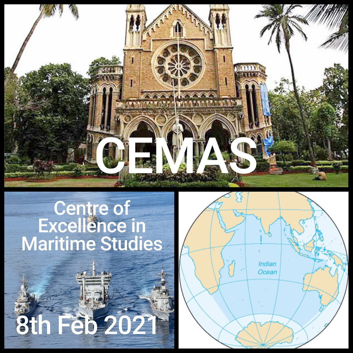 MHSofIndia's tweet photo. #विरासतजगाए #समुद्रीचेतना। Team #MHS congratulates @Uni_Mumbai @indiannavy & all #MaritimeEnthusiasts at inauguration of #CEMAS Centre of Excellence in Maritime Studies. Great effort to #EnhanceInfluence for #MaritimeConsciousness @PMOIndia
@CMOMaharashtra @BharatShaktiBSI https://t.co/2K7oUMGA11