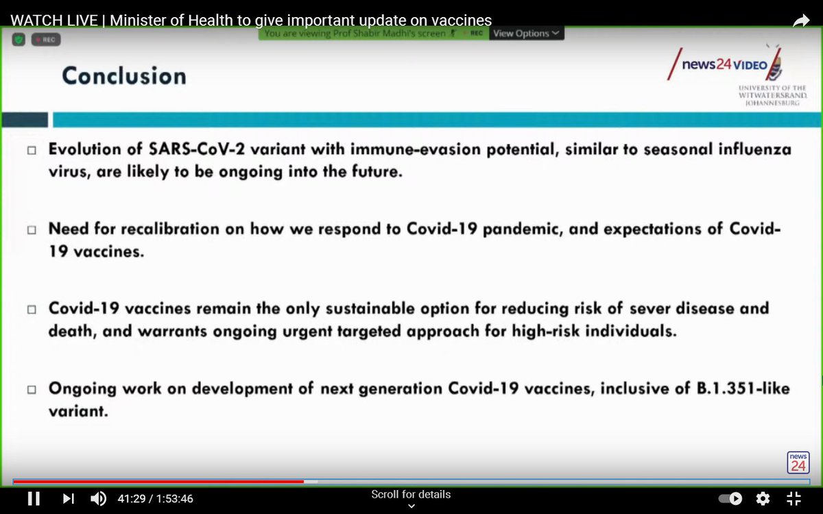 The South African results are a reality check.Vaccines are still the way out of this pandemic, and high-efficacy vaccines like the Novavax vaccine still work reasonably well.However, we must reduce transmission so that opportunities for the virus to mutate are reduced.