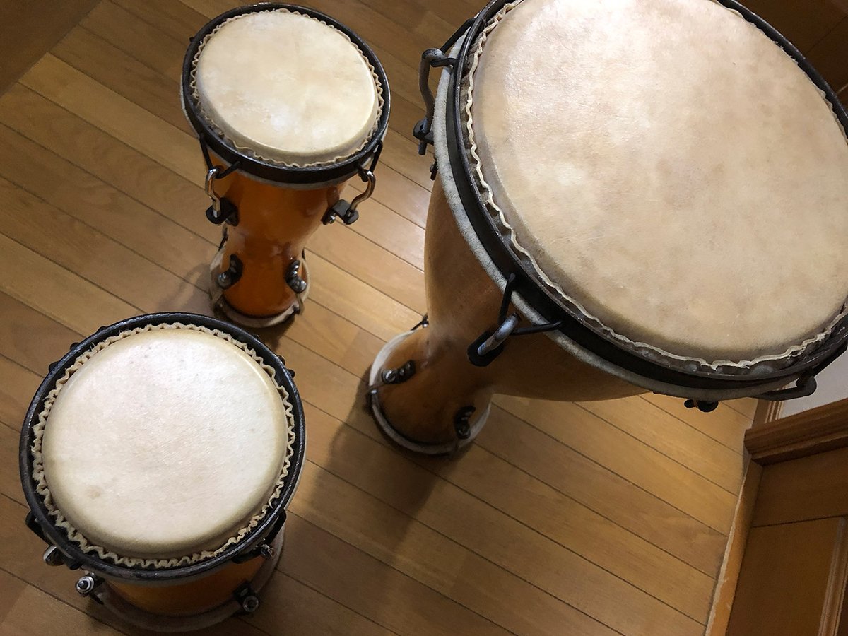 cha_han55's tweet photo. 3本揃った!さあ、がんばらなきゃ!(笑)
#バタ #バタドラム #batadrum https://t.co/Ujksc48L4B