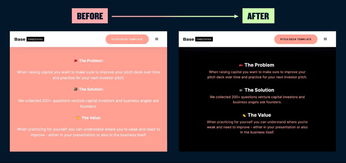 12/ Use bright colours as an accentUsing bright colours in large areas is going to run you into contrast issues, potentially failing basic accessibility requirements for your text.On smaller elements like buttons, you'll probably need to avoid white text.