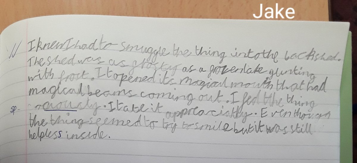 OldEarthYear6's tweet photo. More great examples of writing to send to Mrs C @janeconsidine #englishwithmrsc #supersentencestackers #jollyjotters Are you sending your work in from home? https://t.co/as0pelxxto