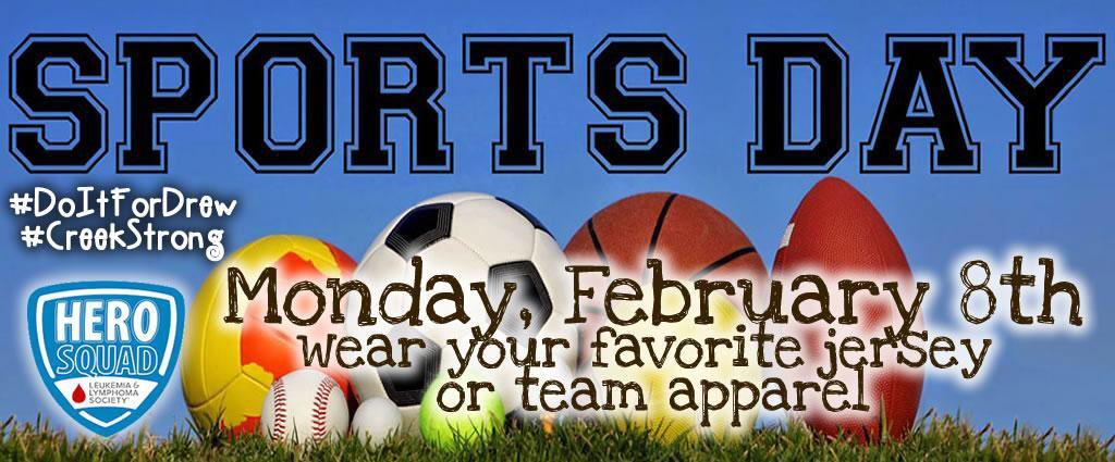 SCECardinals's tweet photo. Today is SPORTS DAY!! #creeklife #doitforDrew #WeAreDrewsSquad https://t.co/I3fkRsBfBL