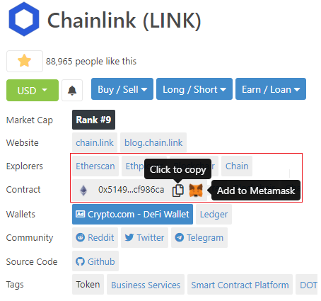 5/ If you're trading on AMMs like  @Uniswap or  @SushiSwap, you can copy the contract address directly to your clipboard. Using  @metamask_io? Add the token directly so it shows as one of the "Assets" that you own in the wallet.See:  https://twitter.com/coingecko/status/1358724757110276099