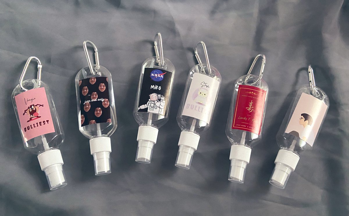 Cheksadnll's tweet photo. Hi twitter! 😛 

Selling personalized spray bottles (with 70% ethyl alcohol or hand soap inside) for P69 !!! Discounts for bulk orders 💗 

Ang mu retweet/palit naay date ig valentines https://t.co/JmcGTCYMU1
