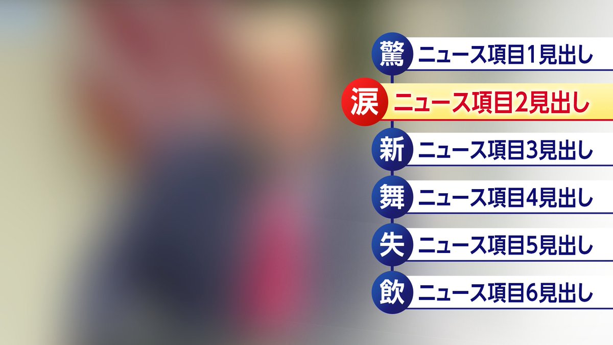 Ren ニュース用リフレインテロップ 新しさは全くないけど ニュースの一覧を俯瞰できるテロップです 硬めです テロップ テロップデザイン デザイン Ud新ゴ